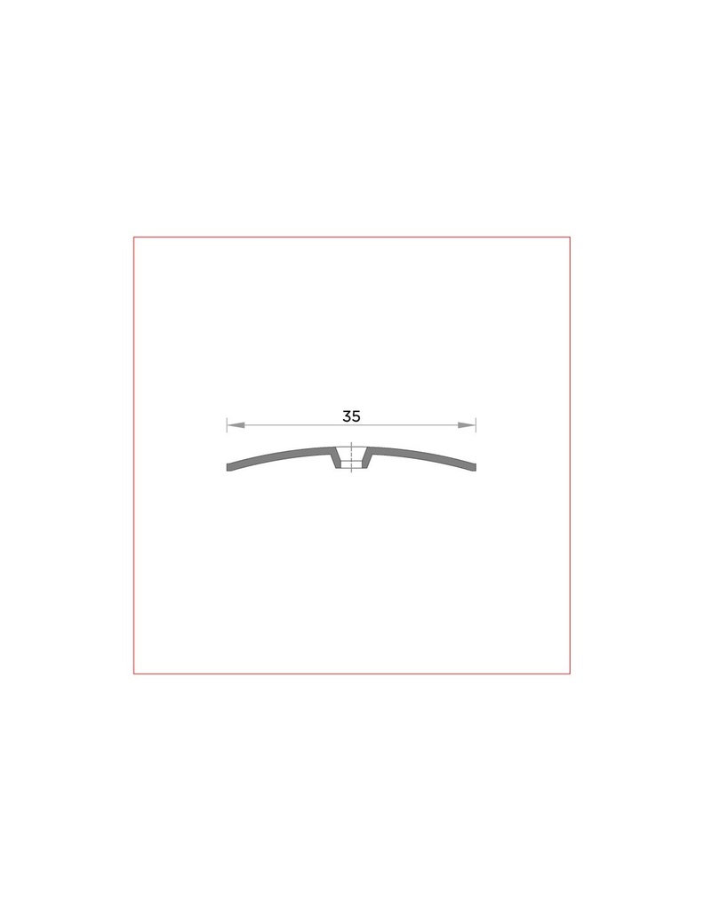 Perfil dilatación/transición para atornillar aluminio 03 - 83cm