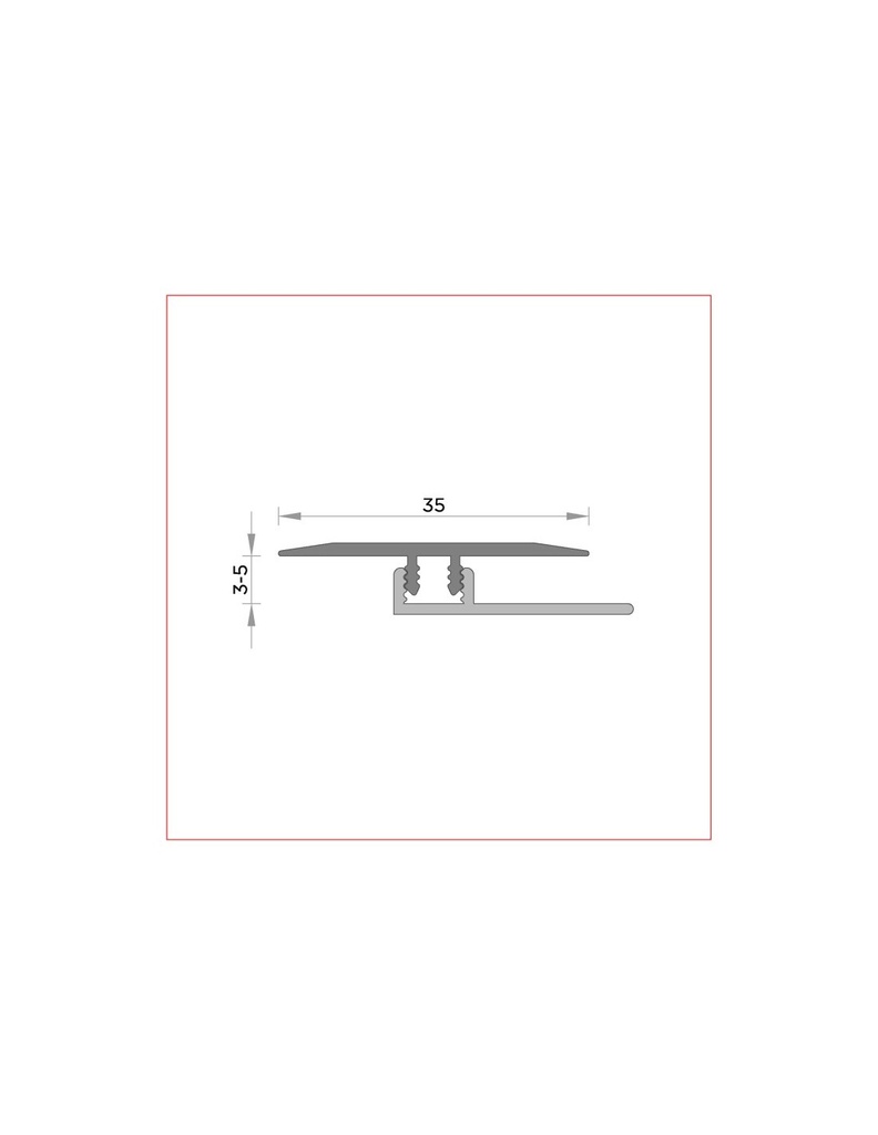 Junta Dilatación T-Motion color Alu03 270cm