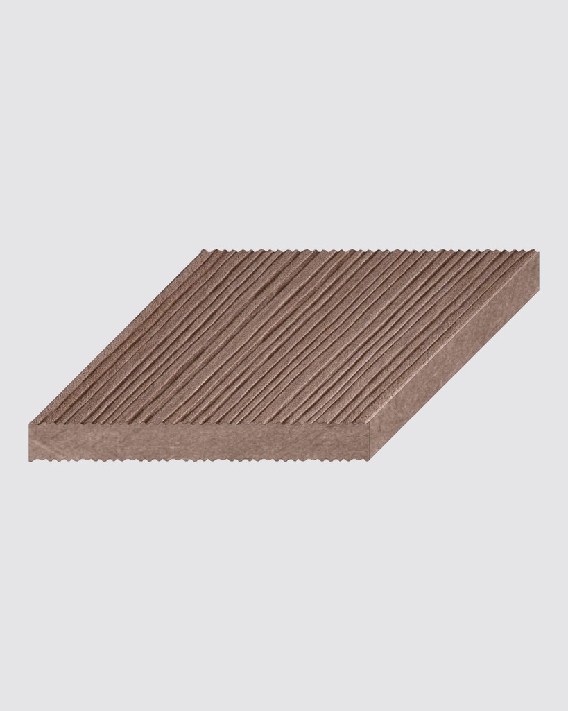 Woodplastic Rodapié/ Perfil acabado  / Rustic - Forest / Teak 3000x120x11mm