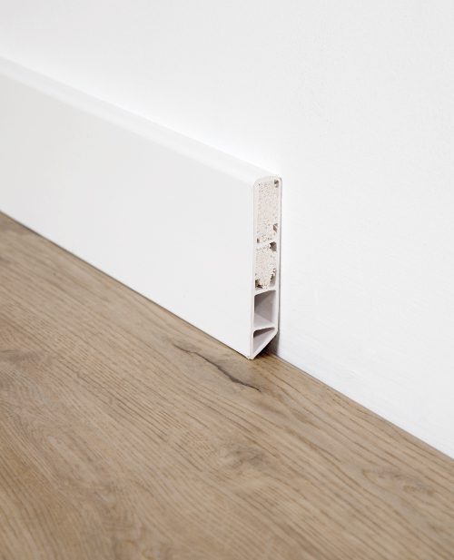 Zocalo PVC ESPUMADO 2250x80x14 Blanco hidrófugo e ignifugo