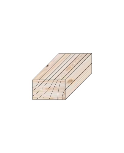 [RASTR45X45C4] Rastrel de pino cuperizado 2100x45x45mm calibrado Clase 4 - 4C/R	