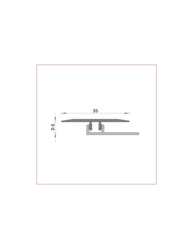 [BG5BA0327000C] Junta Dilatación T-Motion color Alu03 270cm