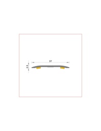 [BG3707B09001B] Junta dilatación roble Isba  (7B) Junta 37 mm  90 cm.  Blister