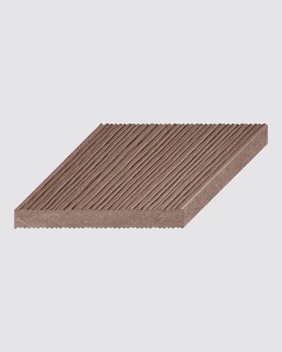 [W3352LRF1203003] Woodplastic Rodapié/ Perfil acabado  / Rustic - Forest / Teak 3000x120x11mm