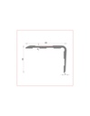 Cantonera 60x40 antidesliz. atornillar (03) Alum. plata 300cm