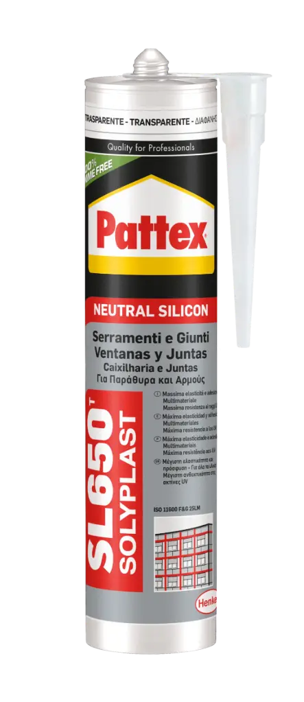 Pattex Silicona Neutra Transparente  Cart 300 ml   25ud caja