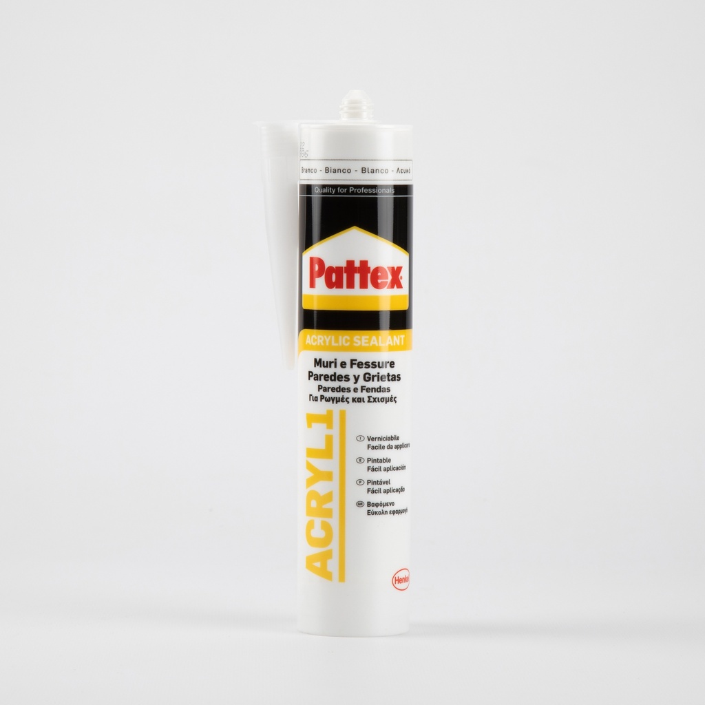 Pattex Masilla Acrilica 1 Blanca Cart 300 ml   25ud caja