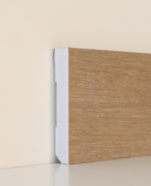 Rodapié BL PVC Ref PRAGA 2250x80X12mm	