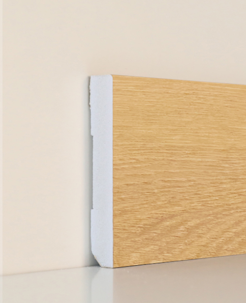 Rodapié BL PVC Ref MIEL 2250x80X12mm	