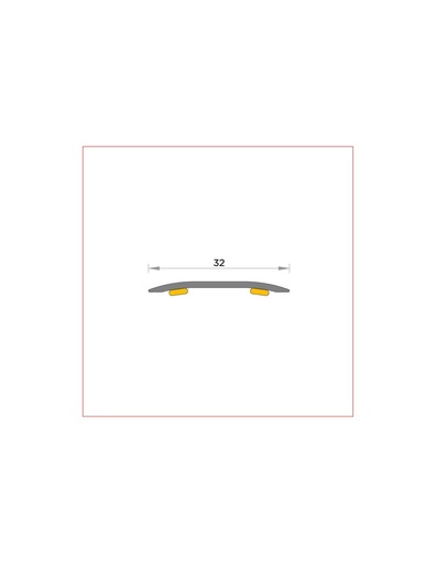 [BGB1002325001A] R-100 Junta 100 mm mismo nivel plana (23) adhesivo	