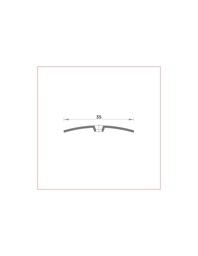 [BG0040108312B] Perfil media caña para atornillar (01) aluminio 03 - 83cm