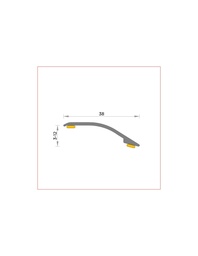 [BG372F927001C] Junta Transición Roble Natural TAC floor / Atenas (F9) dif.nivel 3-12 270 cm.
