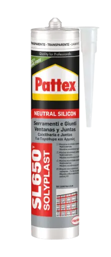 [HK1534716] Pattex Silicona Neutra Transparente  Cart 300 ml   25ud caja