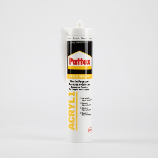 [HK1534298] Pattex Masilla Acrilica 1 Blanca Cart 300 ml   25ud caja